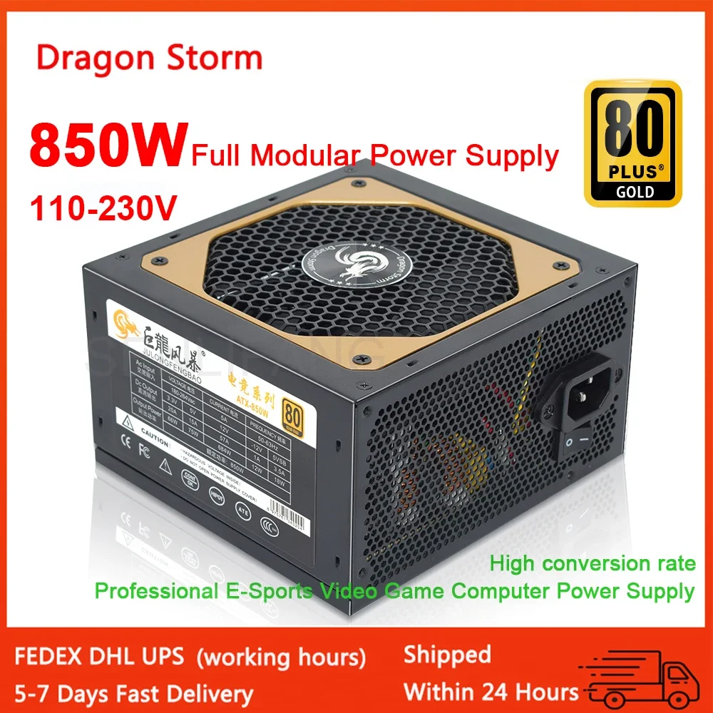 Psu Computer - W pełni modułowy ATX 850W 80Plus