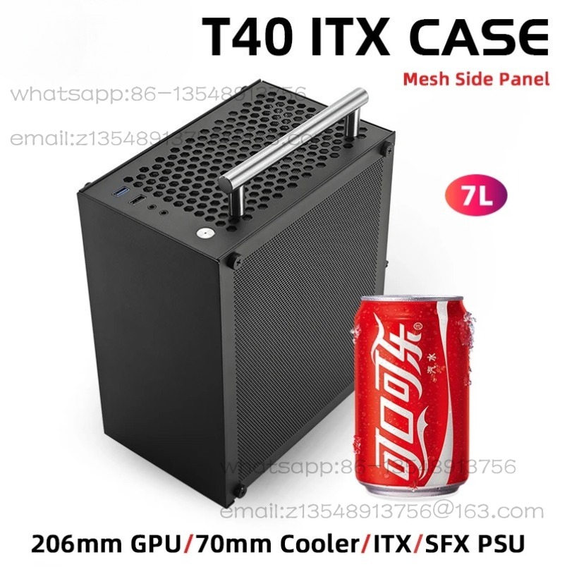 Obudowa T40 Mini ITX Czarna 7L – Psu Computer recenzja i cena